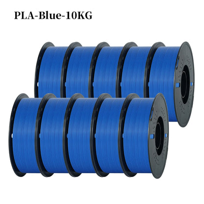 KINGROON 3D Printer Filament – 10 Rolls 1.75mm PLA / PETG, 1KG Each, Mix Colors, Eco-Friendly