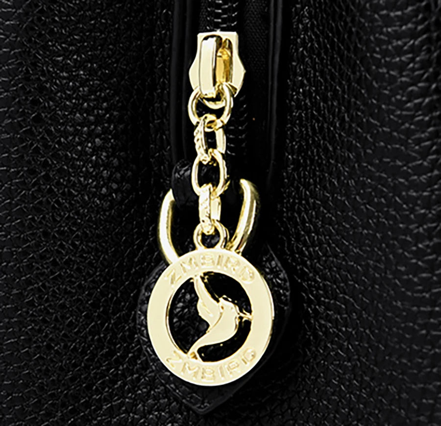 Soft PU Leather Tote Bag - Large Capacity Women's Shoulder Handbag