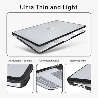 Soft TPU+PC MacBook Case – Pro 16/14/13, Air 15/13, M1–M5 (2019–2025)