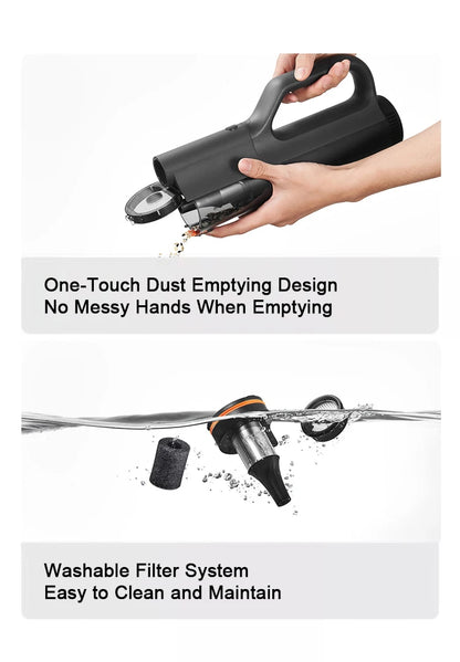 Xiaomi MIJIA Car Vacuum Cleaner – 21kPa Suction, 2400mAh Battery, Type-C Fast Charge, 150ml Dust Cup