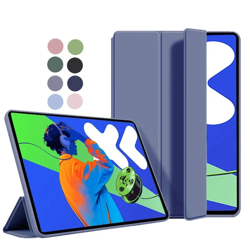 Lenovo Xiaoxin Pad Pro 12.7" Case – Magnetic Folding PU Stand, Soft TPU Back (2023/2025)