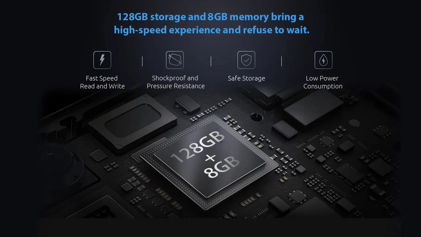 ERVPES B20E Mini PC – 8GB RAM 128GB SSD | Intel 6500Y | Windows 11 | WiFi BT5.2 HDMI