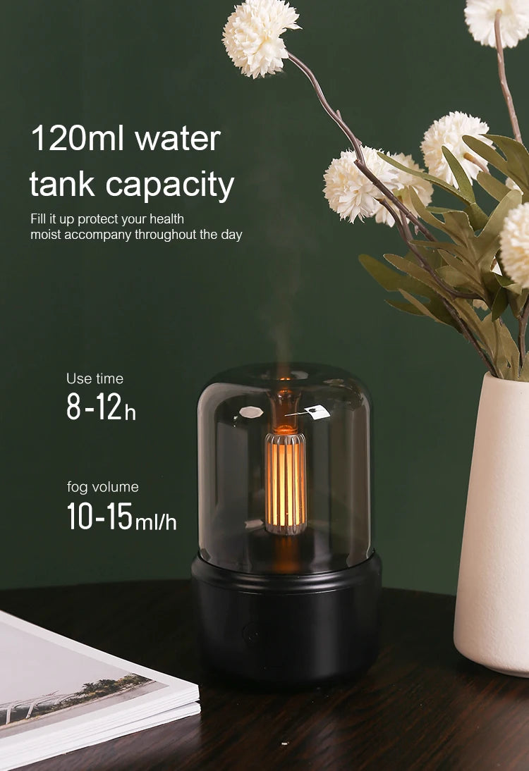 KINSCOTER USB Mini Aroma Diffuser & Ultrasonic Humidifier – 120ml/150ml Bedroom Diffuser