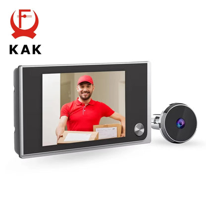 KAK Digital Door Peephole Camera – 3.5" HD Screen 120° Wide Angle Door Viewer