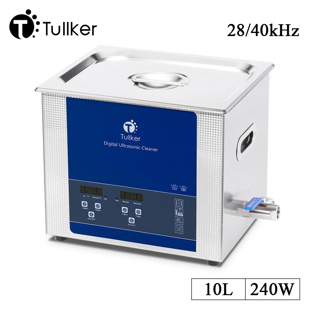 Industrial Ultrasonic Cleaner 2L–30L – Metal, DPF & Engine Parts Degreaser, EU/UK/US/AU Plug
