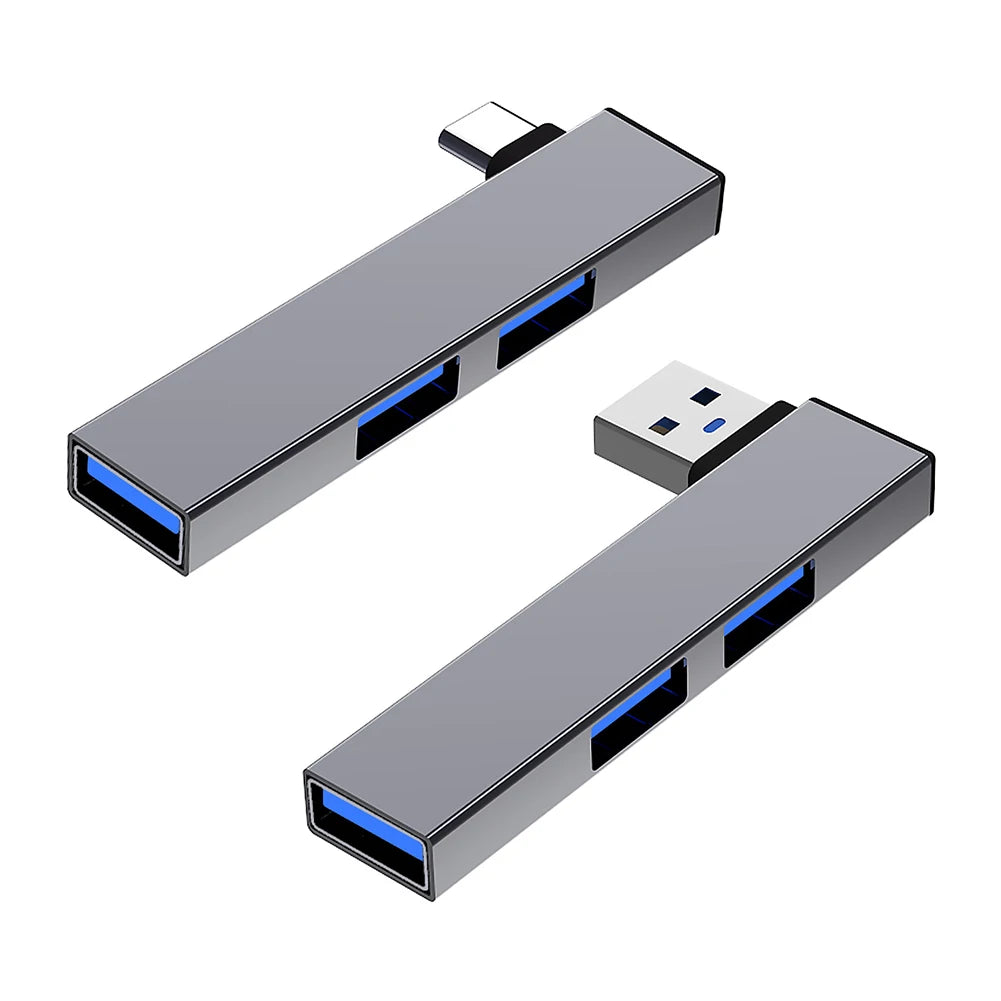3-in-1 USB Hub OTG – USB-C & USB 3.0 to 3x USB, 5Gbps for PC & Laptop
