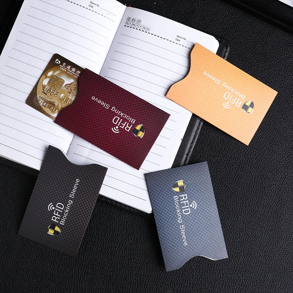 RFID Blocking Card Sleeve Protectors – 5 Pack