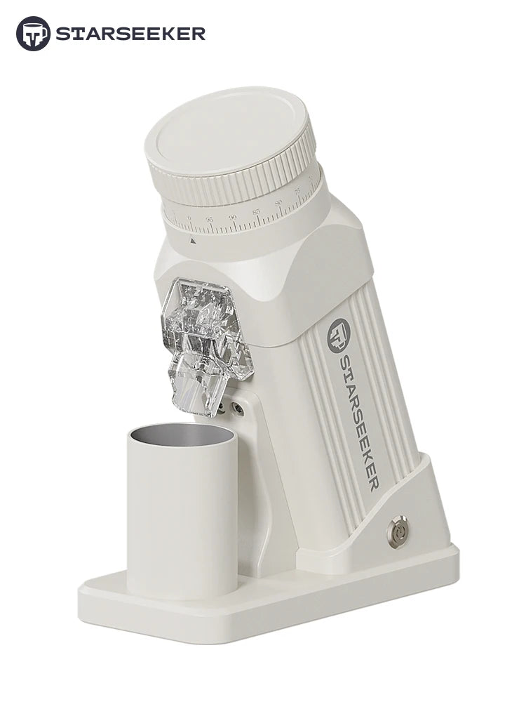 STARSEEKER E64 Espresso Grinder – 64mm Titanium Flat Burr, Stepless