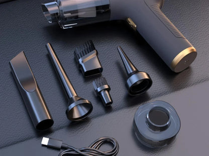 CENRR 98000Pa Cordless Car Vacuum Cleaner – Handheld, Wireless, Powerful Suction with Air Gun