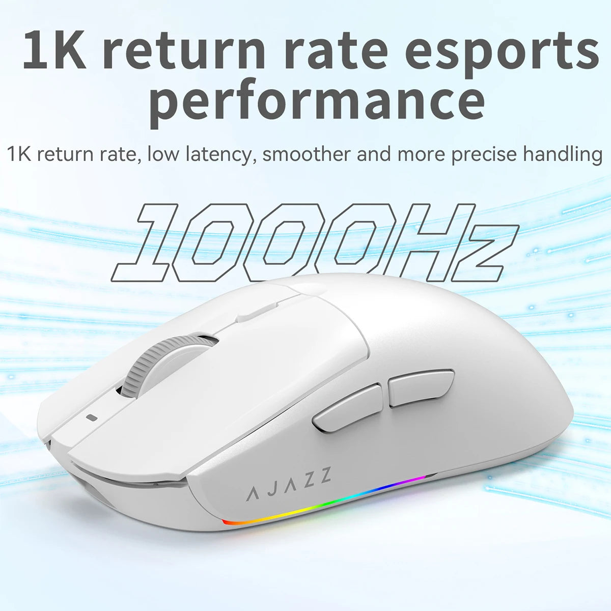 AJAZZ AJ139 V2 MC Wireless Gamer Mouse with Dock PAW3311 Gaming Sensor 12000DPI Max Tri-mode Connect Mice for Laptop PC