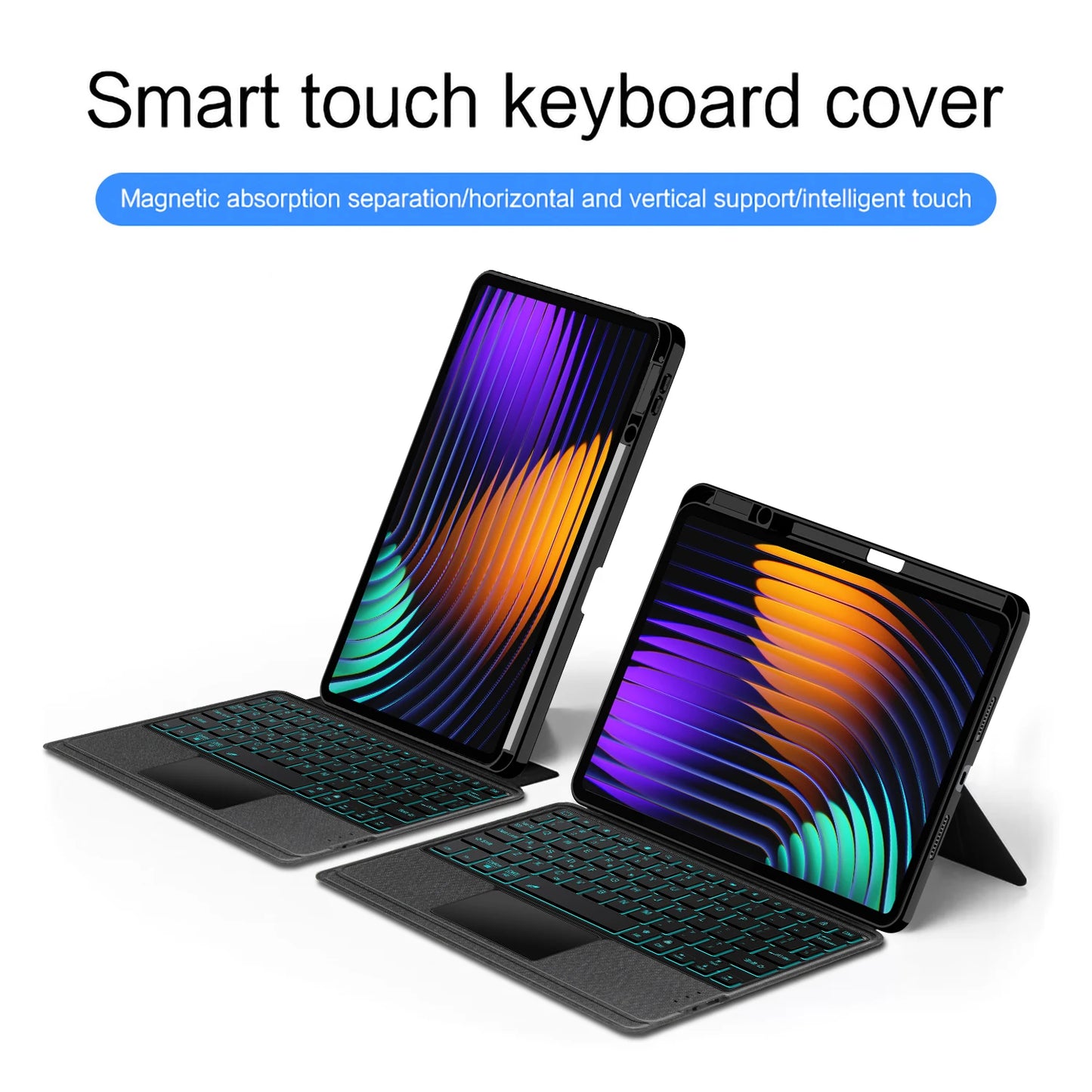 Detachable Magic Keyboard For Xiaomi Pad 7 MIPad7 Case Pencil Holder for Xiaomi Pad 7 Pro Mi Pad 7 2024 11.2" Tablet Cover Case