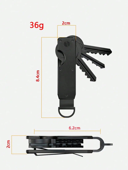 Aluminum Alloy Key Organizer – Compact EDC Keychain