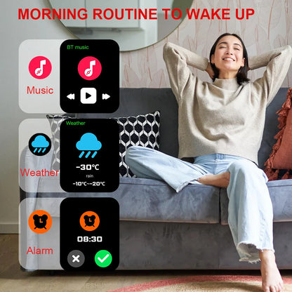 R.E.D. Shopping H9 Smart Watch with 2.01-inch HD display, Bluetooth calling, health monitor, and 19 sport modes on black band.