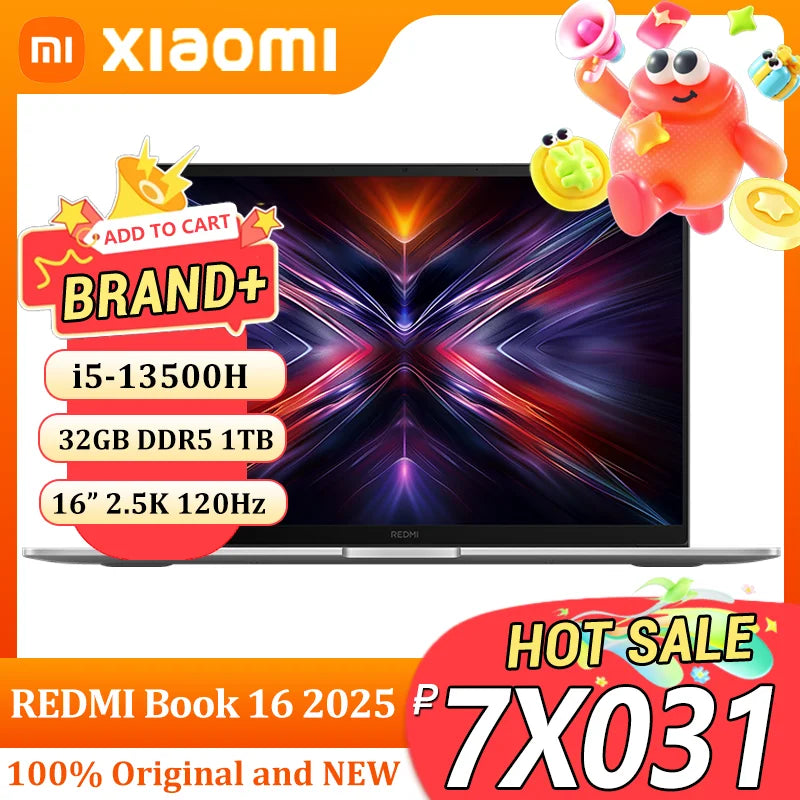 Xiaomi Redmi Book 16 2025 – Intel Core i5-13500H, 32GB RAM, 1TB SSD, 16" 2.5K 120Hz