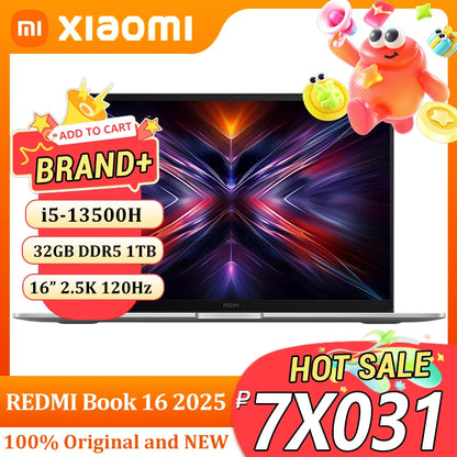 Xiaomi Redmi Book 16 2025 – Intel Core i5-13500H, 32GB RAM, 1TB SSD, 16" 2.5K 120Hz