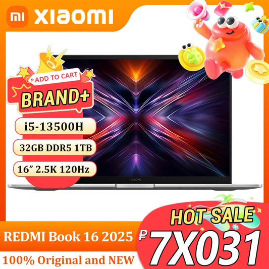 Xiaomi Redmi Book 16 2025 – Intel Core i5-13500H, 32GB RAM, 1TB SSD, 16" 2.5K 120Hz