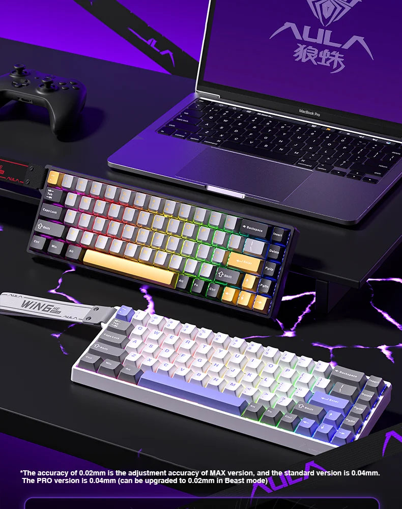 AULA WIN60/WIN68 HE Magnetic Switch Gaming Keyboard — Rapid Trigger, RGB, Hotswap