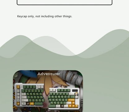 Glove X Domikey Cherry Adventurer ABS Doubleshot Keycaps – MX Stem, 60/87/104 Layout