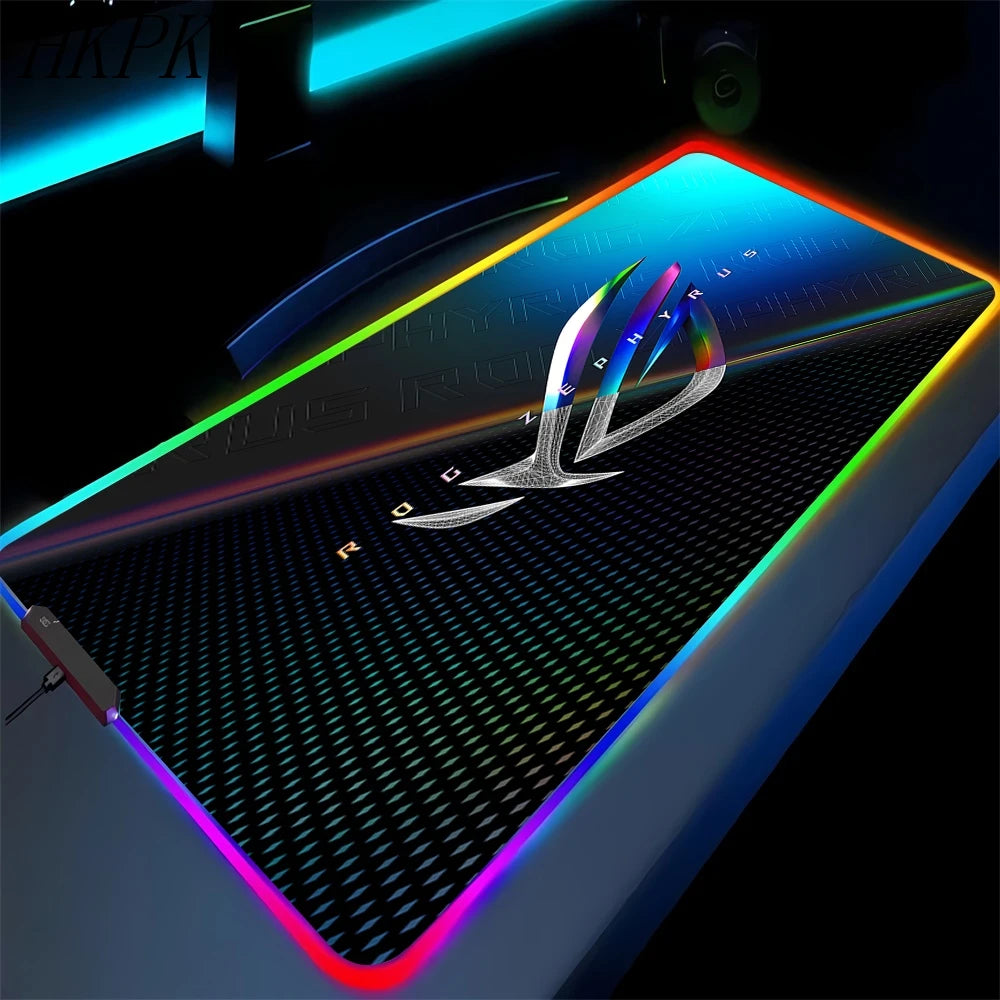 RGB Gaming Mouse Pad XXL with Backlight – Multiple Sizes, Non-Slip Rubber, 3mm