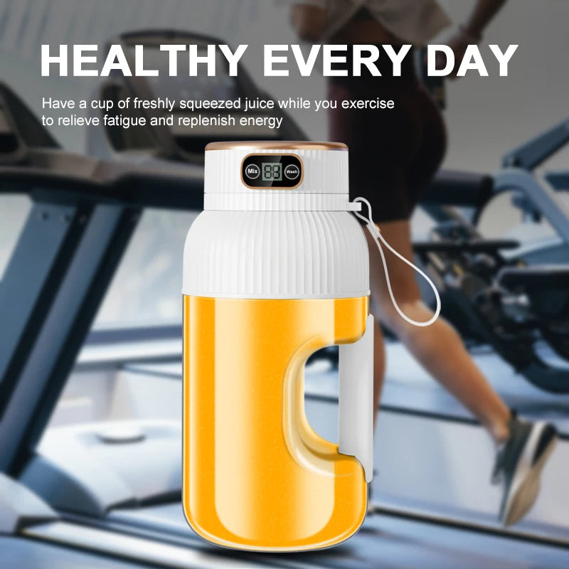 1000ML Portable USB Juicer Blender – Citrus Smoothie Cup for Travel & Home