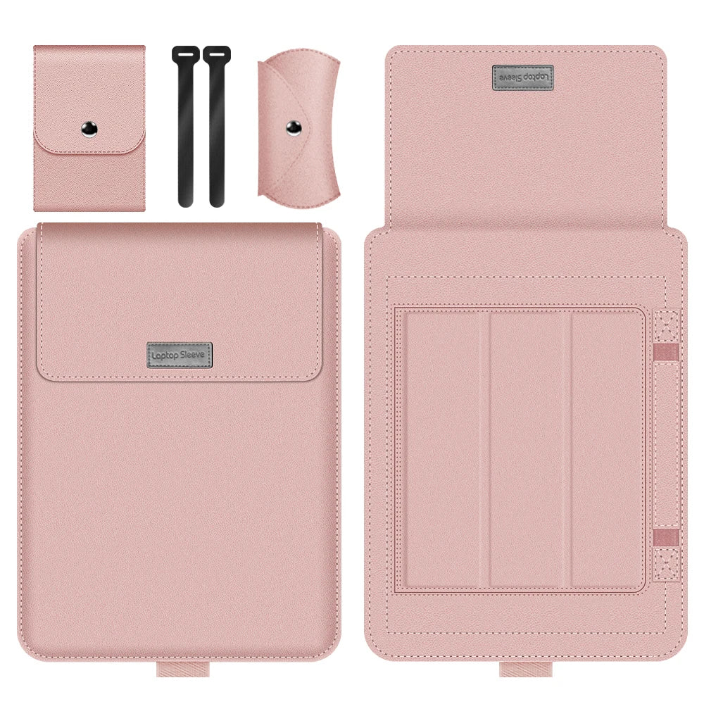 Laptop Sleeve Bag for MacBook Air 13 M4/M3/M2/M1, Pro 13/14/16, Huawei, ASUS, Dell – 11–16", PU Leather