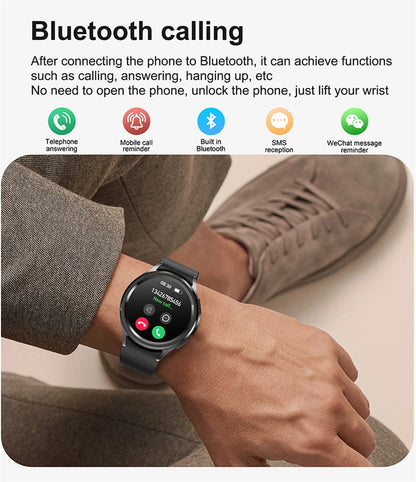 2025 Smart Watch 6 – AMOLED HD Screen, 100+ Sport Modes, IP68 Waterproof, Android & iOS