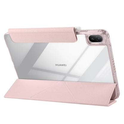 Huawei MatePad 11.5 2025 Smart Fold Case – Magnetic PU Leather + Acrylic Hard Back