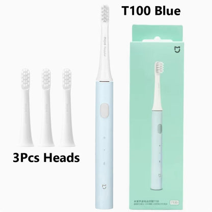 XIAOMI MIJIA T100 Sonic Electric Toothbrush – USB Rechargeable, IPX7 Waterproof, Ultrasonic Auto