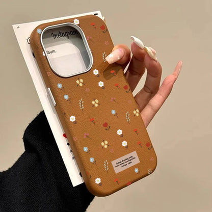 Retro Floral Leather Phone Case for Xiaomi Mi 11 Lite, 13T Pro, Poco X7, F6, X5 – Shockproof