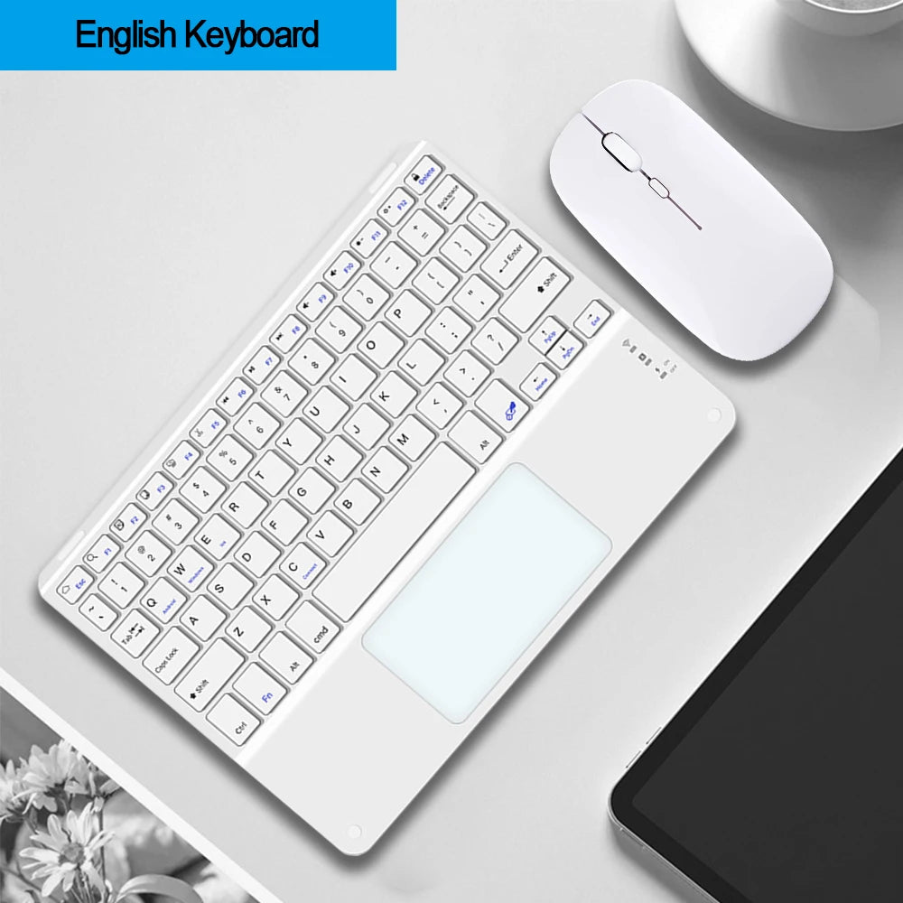 Touchpad Bluetooth Wireless Keyboard – For iPad, iPhone, Android, Windows PC & Laptop