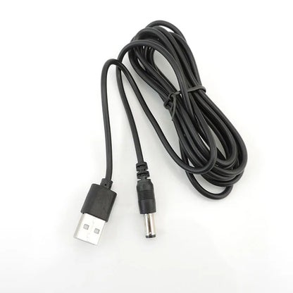 USB 2.0 Male A to DC 5.5mm x 2.1mm Plug Jack DC Power Cord Socket Connector 5V Cable Line 5.5mm*2.1mm 1