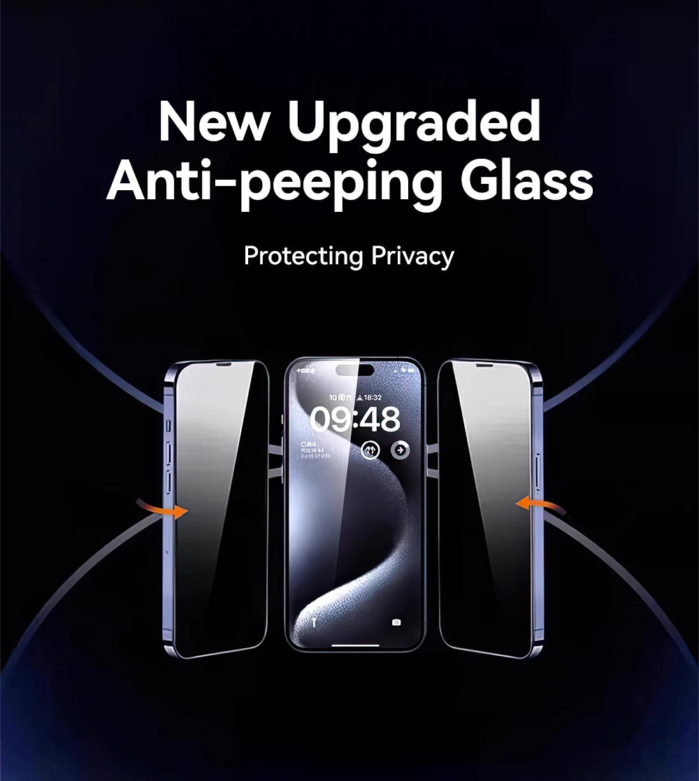 Joyroom Anti-Spy Privacy Screen Protector for iPhone 17 Pro Max / 17 Pro / 17 Air | Tempered Glass Film