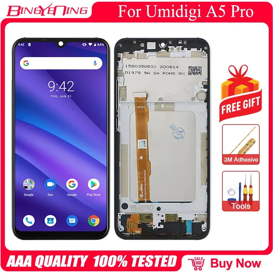UMIDIGI LCD Screen Assembly Replacement – A5 Pro, A15, F3 5G, C1, G1, G3, G5A