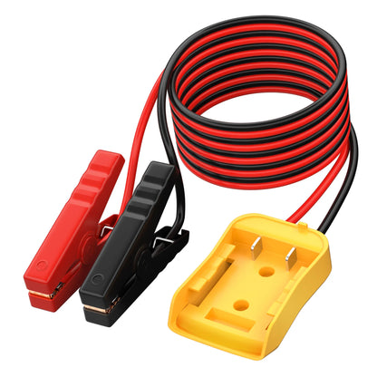 Jumper Cable Clamps with DEWALT 20V Battery Adapter – Car Jump Starter Kit