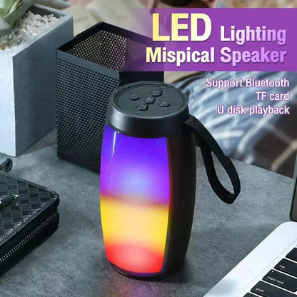 Bluetooth Wireless Portable Speaker – Powerful Subwoofer, Bass, LED Lights & Car Audio