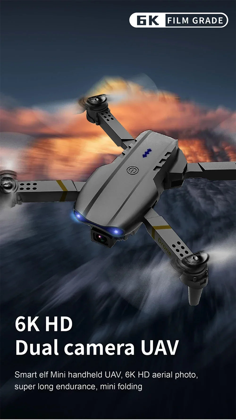 E99 Pro Drone – 4K HD Camera, Altitude Hold, Foldable Quadcopter