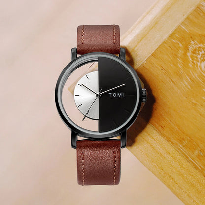 Three men's watches from the R.E.D. Shopping TOMI Luxury Business Collection gift set, featuring sleek designs and elegant straps.
