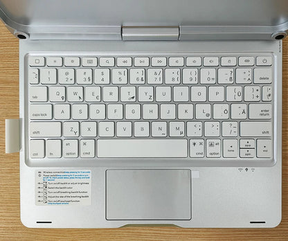 Bluetooth Magic Keyboard Case for iPad Pro 11 / Air – Backlit, Multi-Language, Trackpad