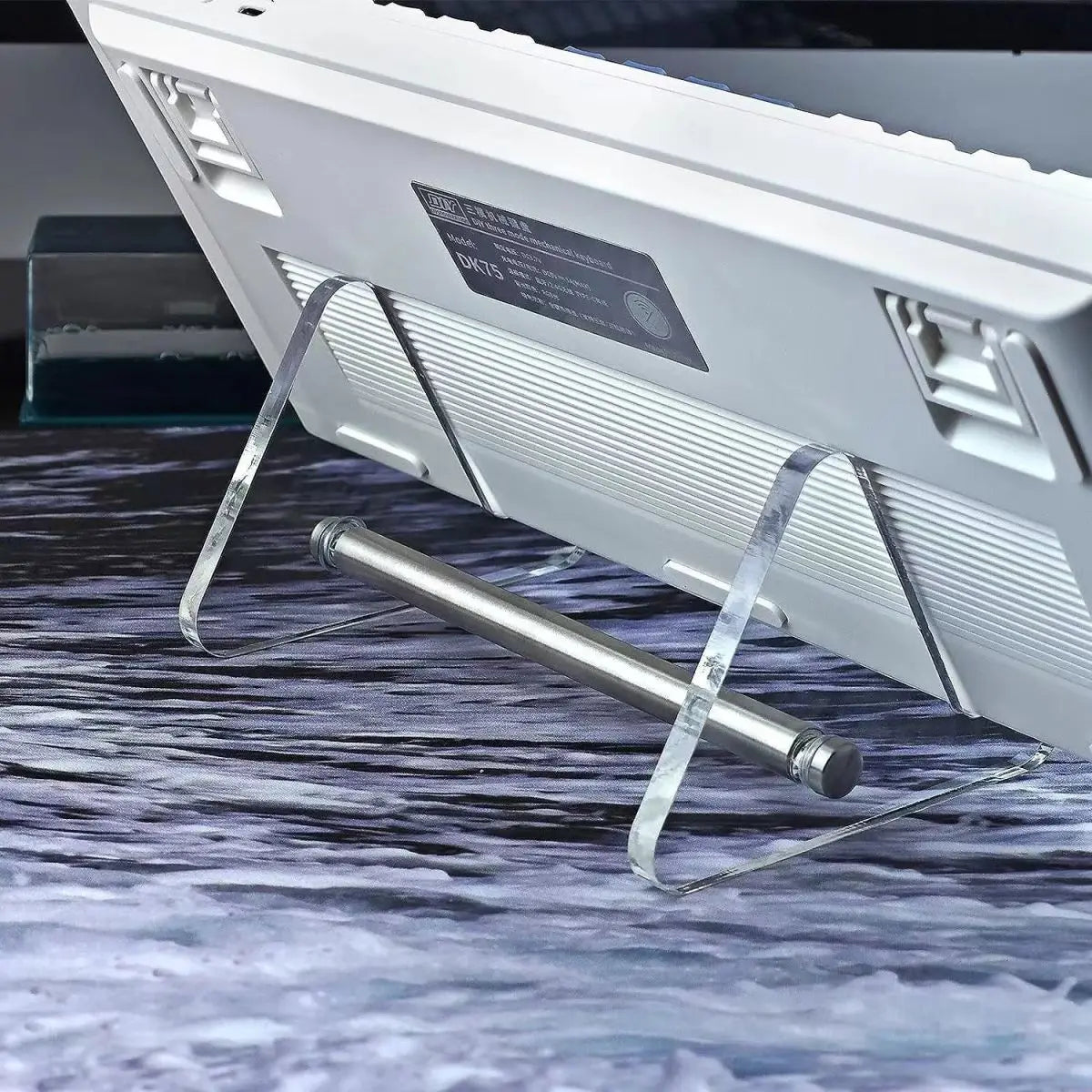 Transparent Acrylic Keyboard Display Stand – Layered Rack Holder for Mechanical Keyboards