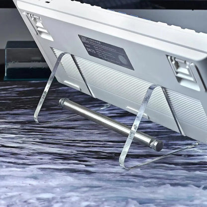 Transparent Acrylic Keyboard Display Stand – Layered Rack Holder for Mechanical Keyboards