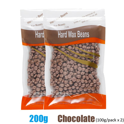 Hard wax beans for hair removal by R.E.D. Shopping in 500g, 200g, or 50g packaging, suitable for professional waxing.