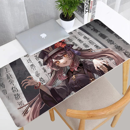 Genshin Impact Anime Gaming Mouse Pad – Large Desk Mat, Multiple Sizes