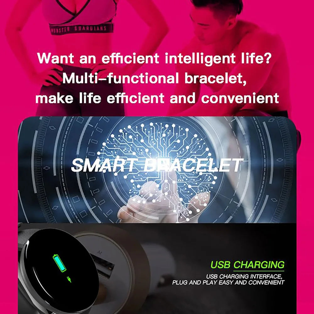 D18 Smart Watch – Waterproof Fitness Tracker with Heart Rate & Sleep Monitor