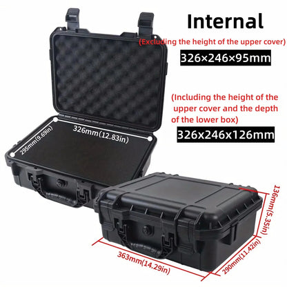 Waterproof Hard Carry Case with Pre-Cut Sponge – Tool & Equipment Organizer