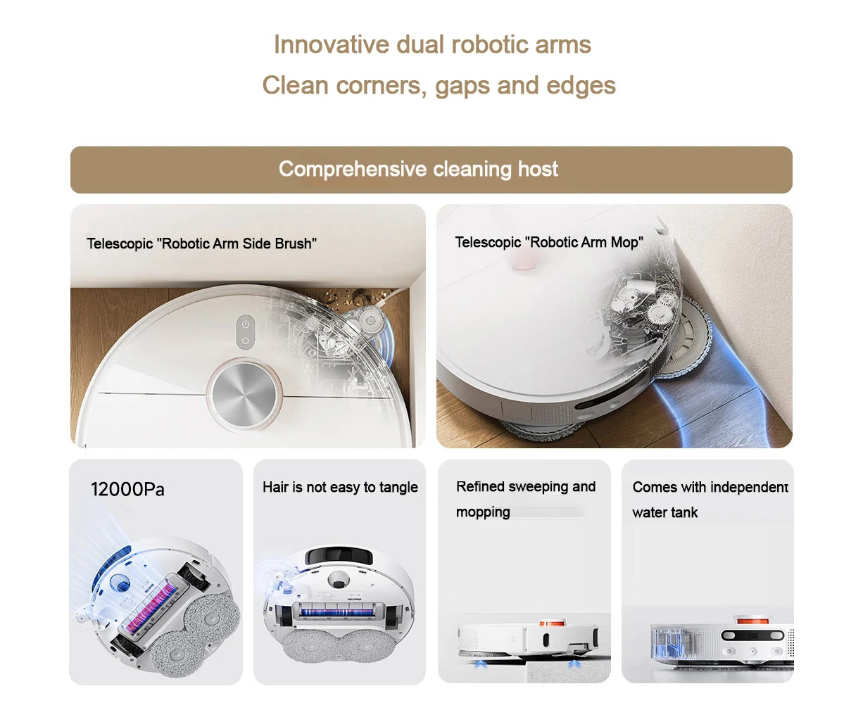 Xiaomi MIJIA M40 Robot Vacuum Cleaner – High-Precision Obstacle Avoidance, 12kPa Suction | EU/UK