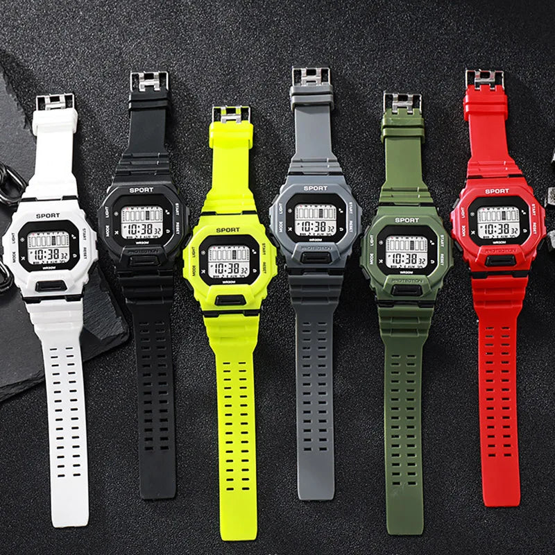 YIKAZE Men's LED Digital Sport Watch – Waterproof, Outdoor Adventure, Multifunctional