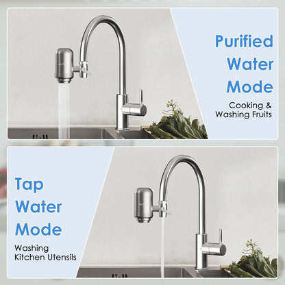 ALTHY Stainless Steel Faucet Water Filter – NSF Certified, Reduces Lead, Chlorine & Bad Taste