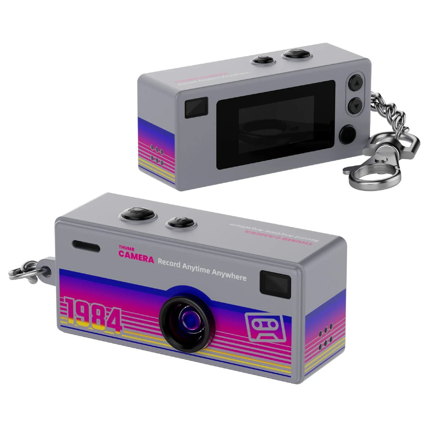 Portable Mini Thumb Camera 1080P FHD – 130° Wide-Angle, Autofocus, Fill Light, TFT LCD Screen