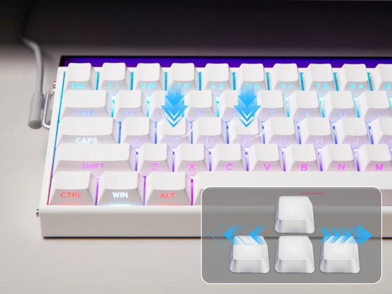 AULA Hero68 HE Magnetic Gaming Keyboard – 65% ANSI, Wired, Hall Effect Switches