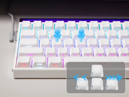 AULA Hero68 HE Magnetic Gaming Keyboard – 65% ANSI, Wired, Hall Effect Switches